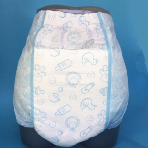 colorful print diaper