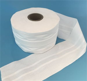 High Quality Hook and Loop S Cut Elastic Side Tape White Color