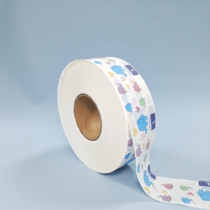 Diaper Raw Material Cartoon Printed Tissue Frontal Tape Pull up Pants Frontal Tape